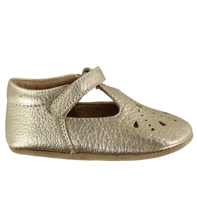 Bisgaard Ballerina Hjemmesko - Guld m. Mønster Bisgaard Ballerina Hjemmesko - Guld m. Mønster