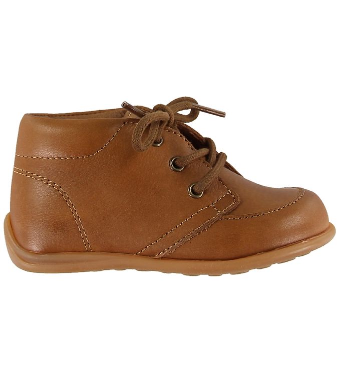 Bisgaard Begyndersko - Luca Lace - Cognac m. Snørebånd Bisgaard Begyndersko - Luca Lace - Cognac m. Snørebånd