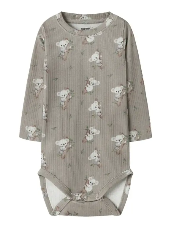 Boala Langærmet Body - Vintage Khaki - 86