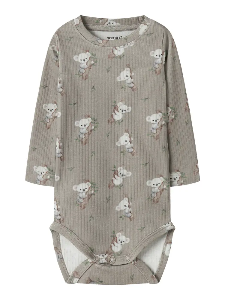 Boala Langærmet Body - Vintage Khaki - 86
