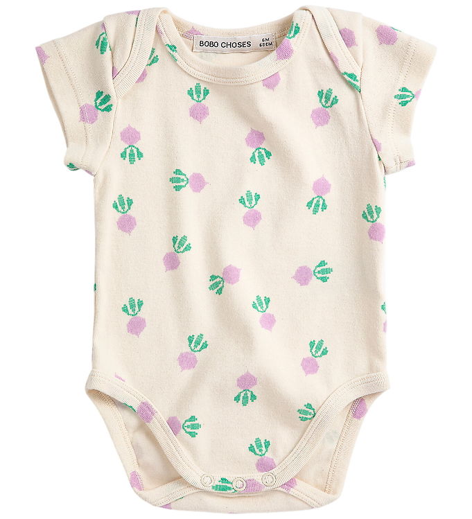 Bobo Choses Body k/æ - Pixel Sugar Beet - Offwhite Bobo Choses Body k/æ - Pixel Sugar Beet - Offwhite