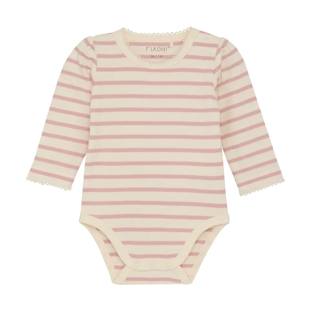 Body langærmet - Shadow gray - 86