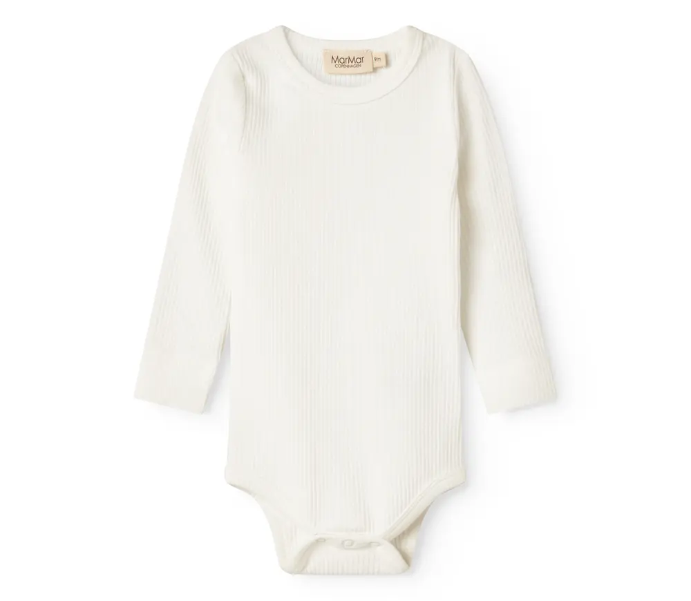 Body med lange ærmer - Gentle white - 62