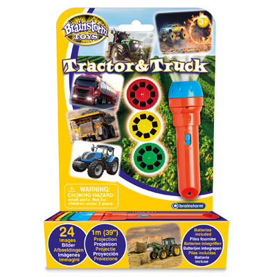 Brainstorm | Lommelygte med dias - Traktorer & trucks