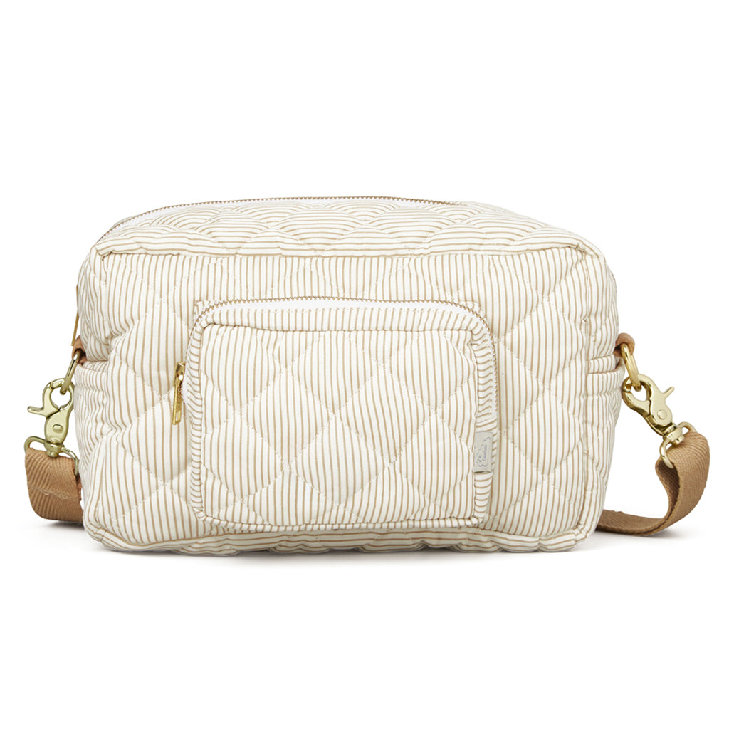 Cam Cam Copenhagen Lille Pusletaske - Camel Classic Stribes