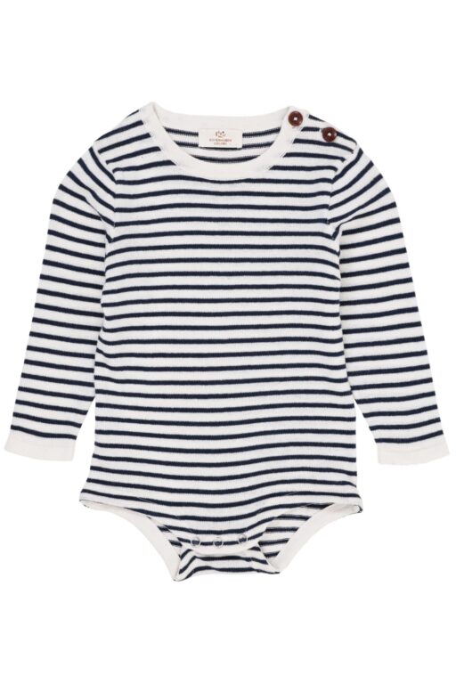 Copenhagen Colors Strik Body med Striber - Cream/Navy - 50 cm