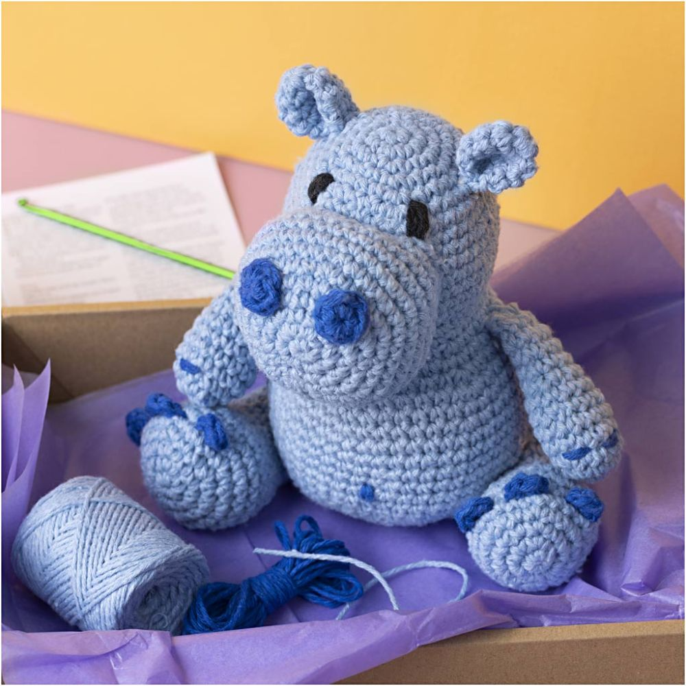 Creativ Company | Amigurumi hæklekit - Flodhesten Frode