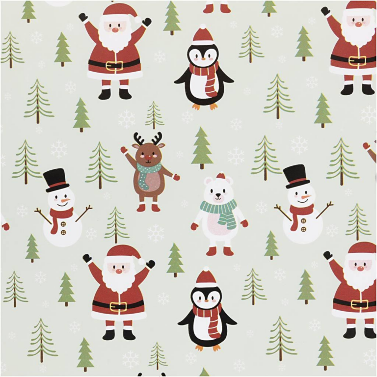 Creativ Company | Julegavepapir 50 cm x 5 m - Julevenner