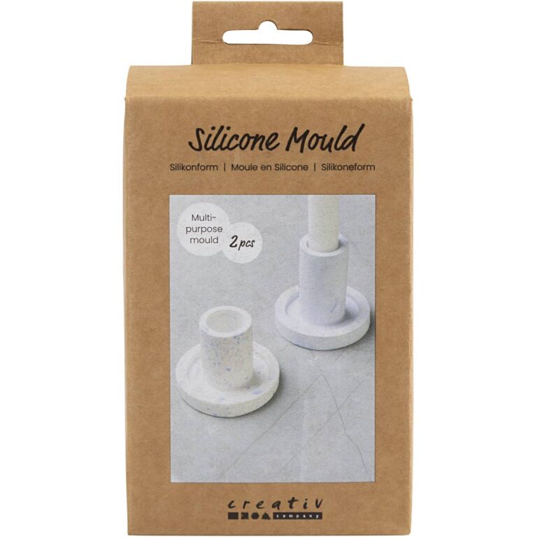 Creativ Company | Silikoneform - Lysestager, 2 stk