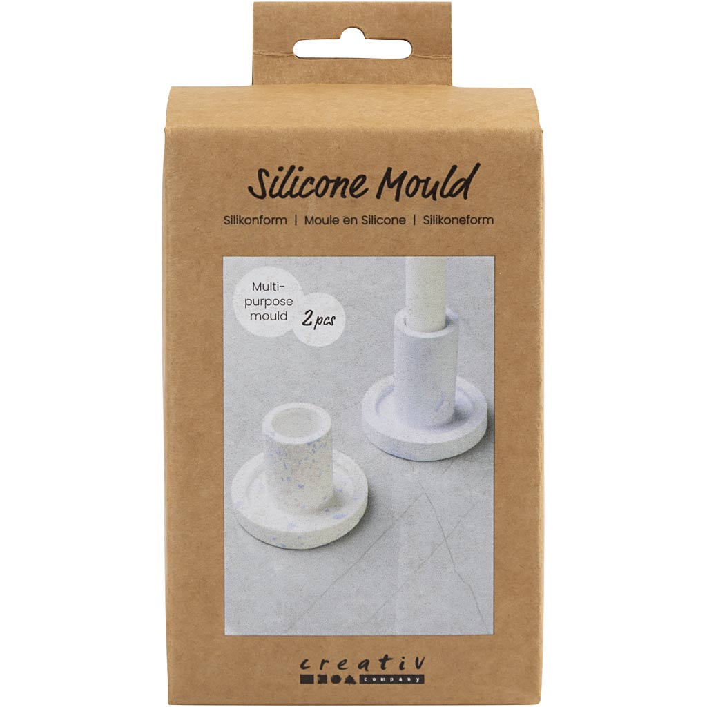 Creativ Company | Silikoneform - Lysestager, 2 stk