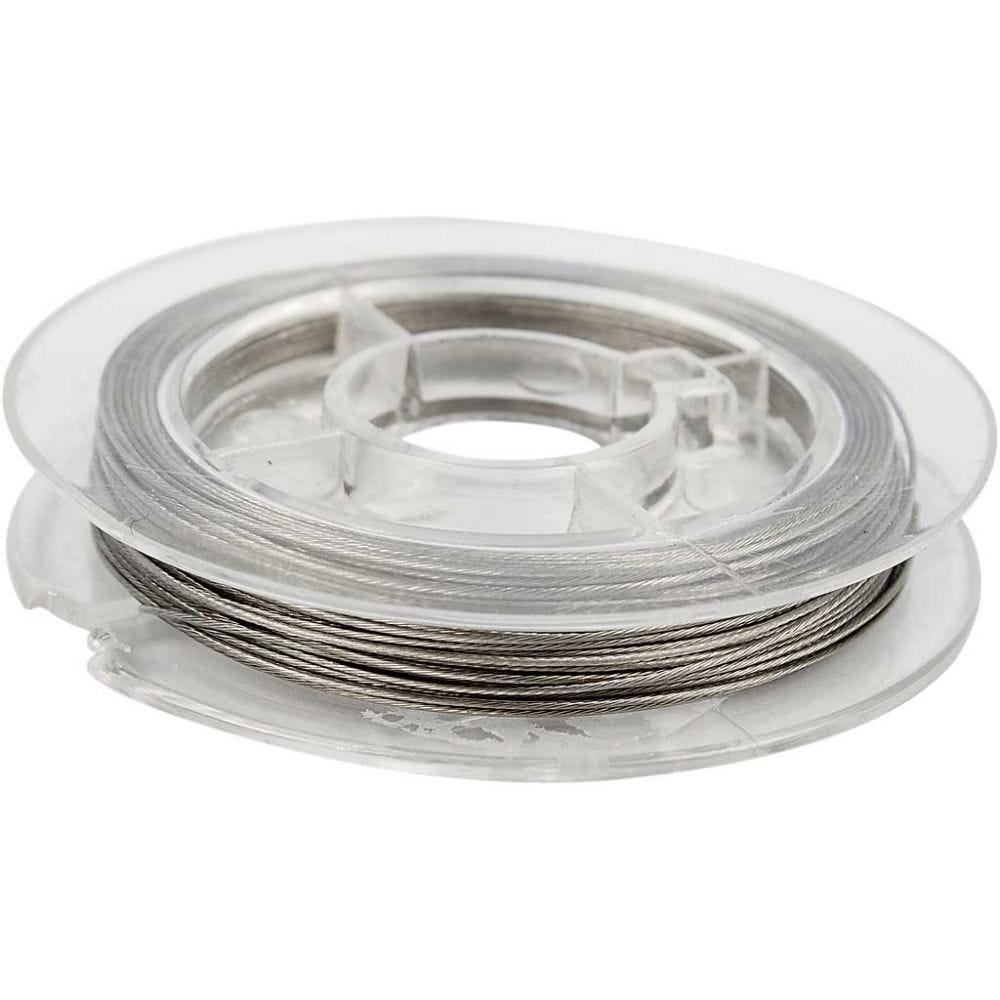 Creativ Company | Smykkefremstilling - Wire sølv, 10 m., 0,38 mm