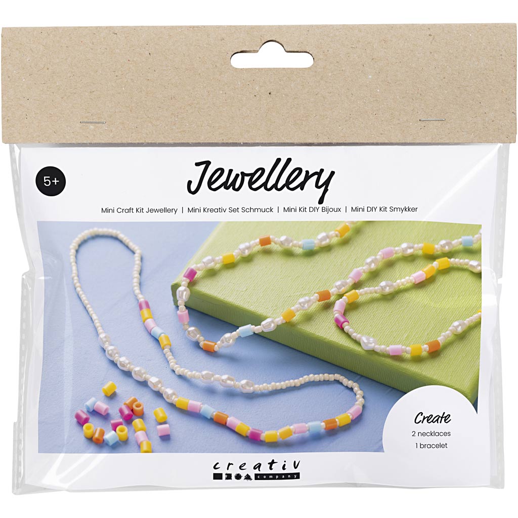 Creativ Company | Smykkekit mini - Rocaiperler og rørperler