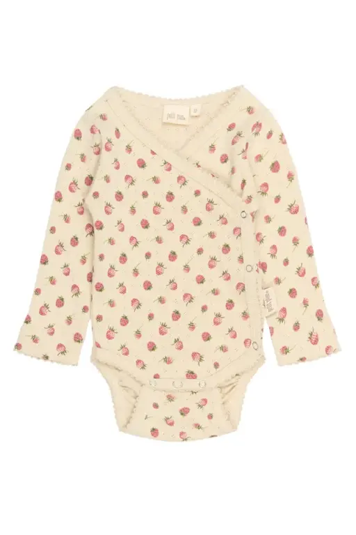 Dea Langærmet Body Fold - Fog Strawberry AOP - 44 CM