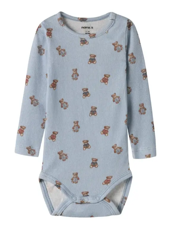 Denkab Langærmet Body - Blue Fog - 74