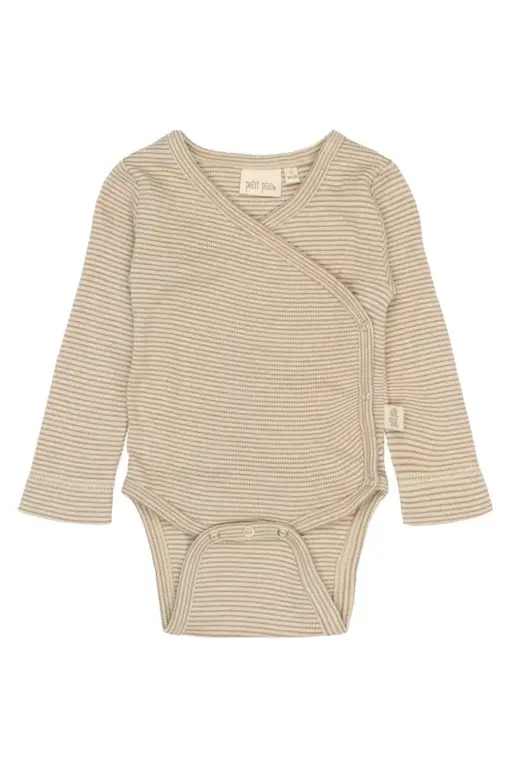 Dian Langærmet Warp Body - Pure Cashmere/Dark Off White - 56 CM