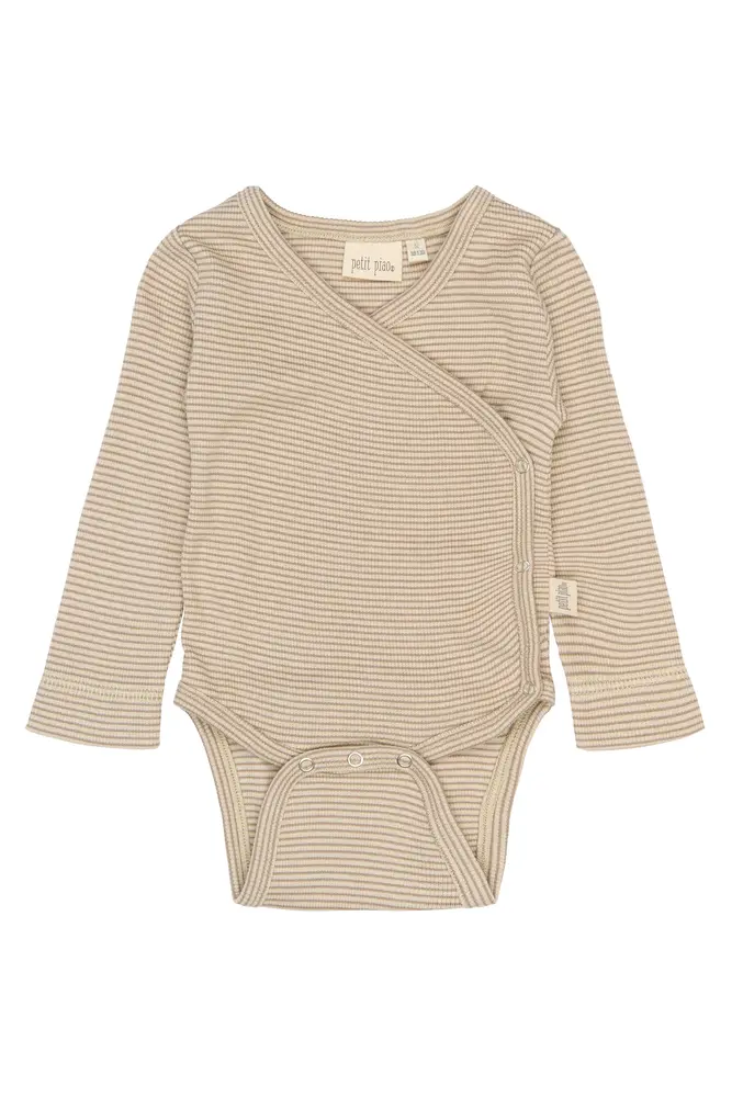 Dian Langærmet Warp Body - Pure Cashmere/Dark Off White - 56 CM