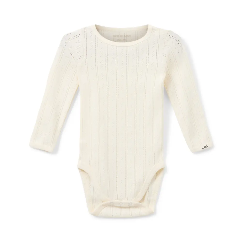 Dicte Langærmet Body - Off White - 86