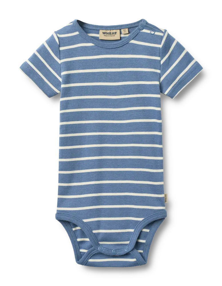 Edvald Kortærmet Body - Blue Stripe - 86