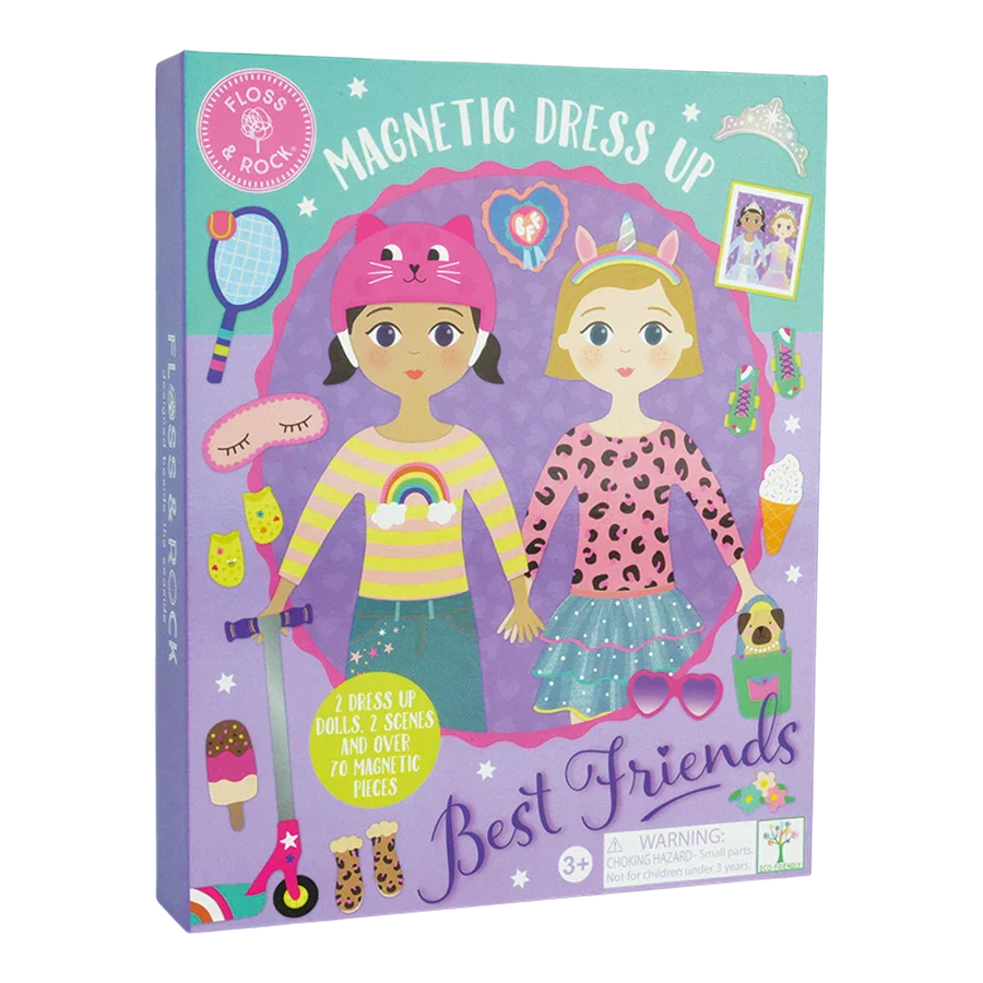Floss & Rock - Magnetisk Påklædnings Figur - Best Friends