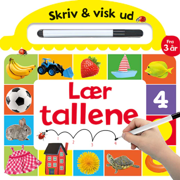 Forlaget Alvilda | Skriv og visk ud - Lær tallene