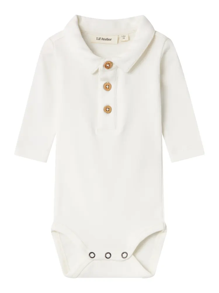 Fundo langærmet slim body - COCONUT - 68