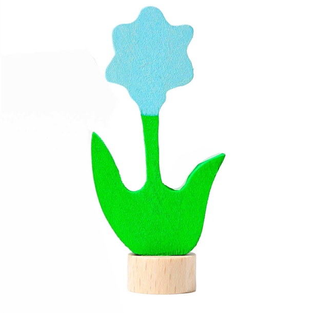 GRIMM'S Dekorativ Figur - Blå Blomst