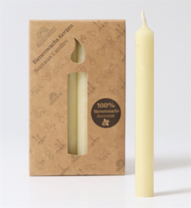 GRIMM'S Lys 100% Bivoks - Creme - 12 stk.