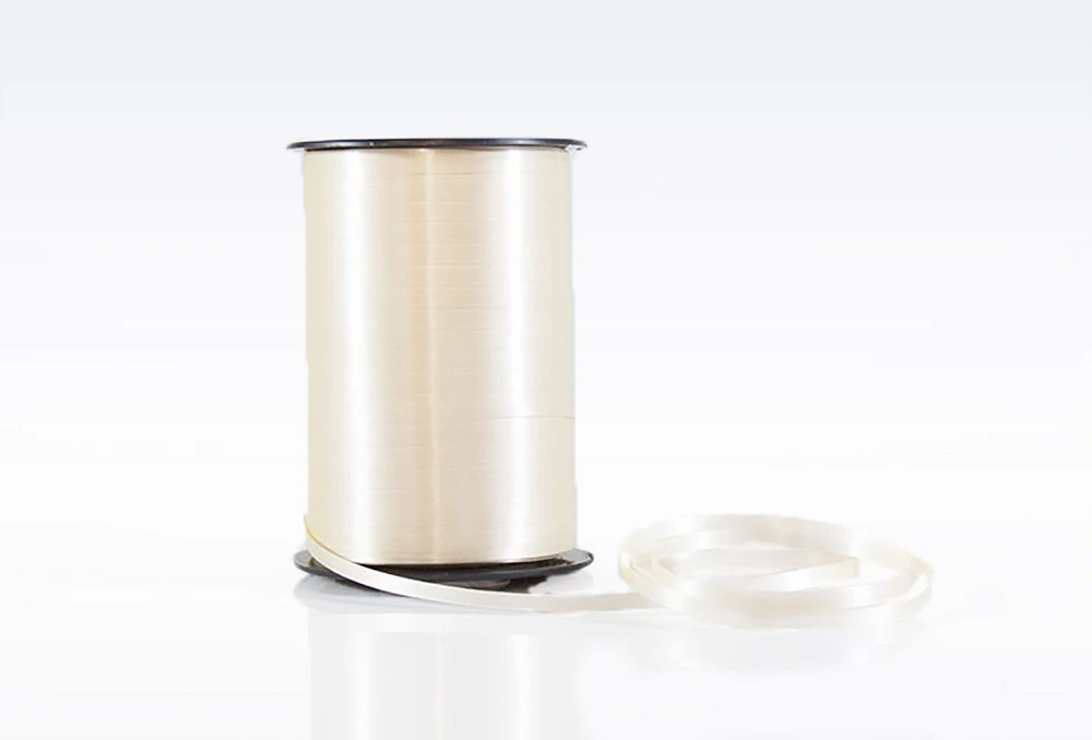 Gavebånd poly glat 10mm /250yds beige