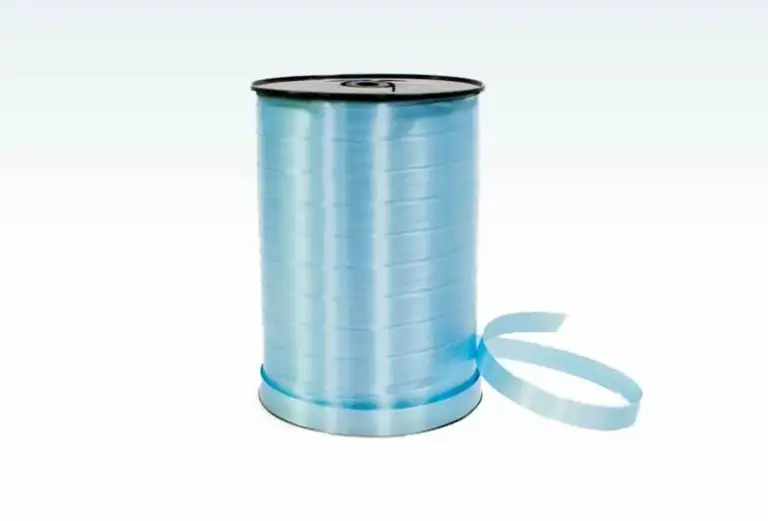 Gavebånd poly glat 10mm /250yds lyseblå