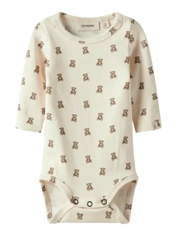 Gayo Elo Langærmet Body - Turtledove - 80