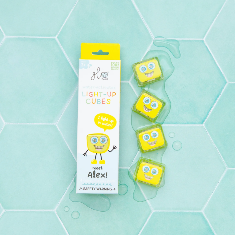 Glo Pals | Sansekuber til vand - Alex, 4 stk