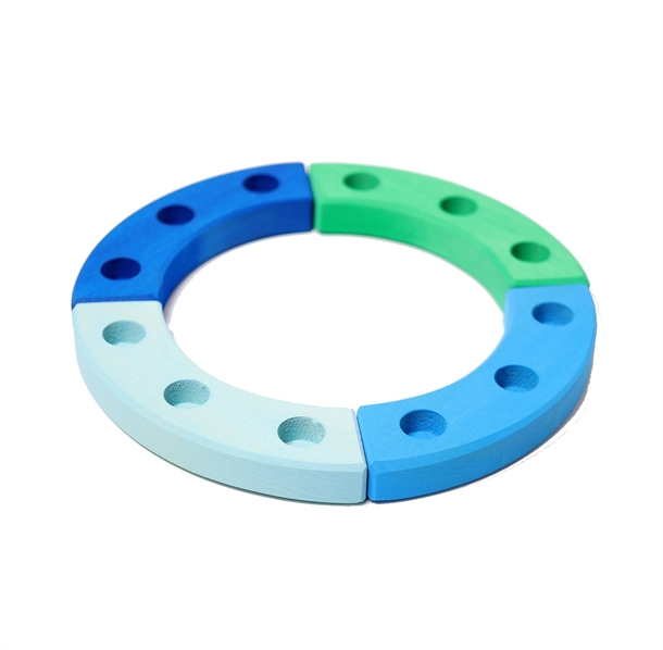 Grimms Fødselsdagsring - Lille - Blue-Green