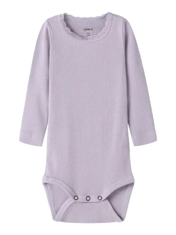 Kab langærmet body - Lavender - 86