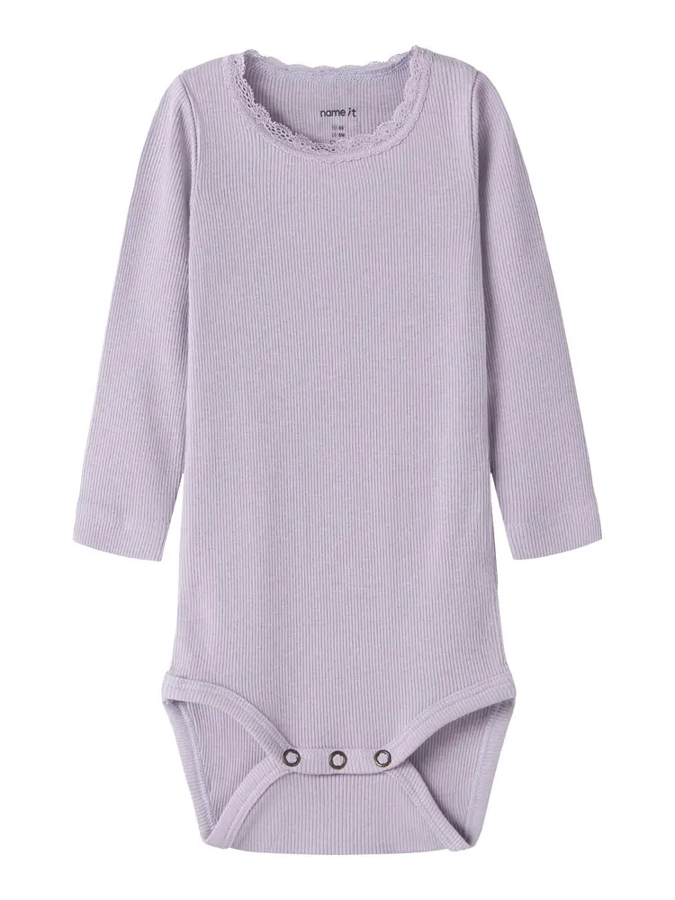 Kab langærmet body - Lavender - 86