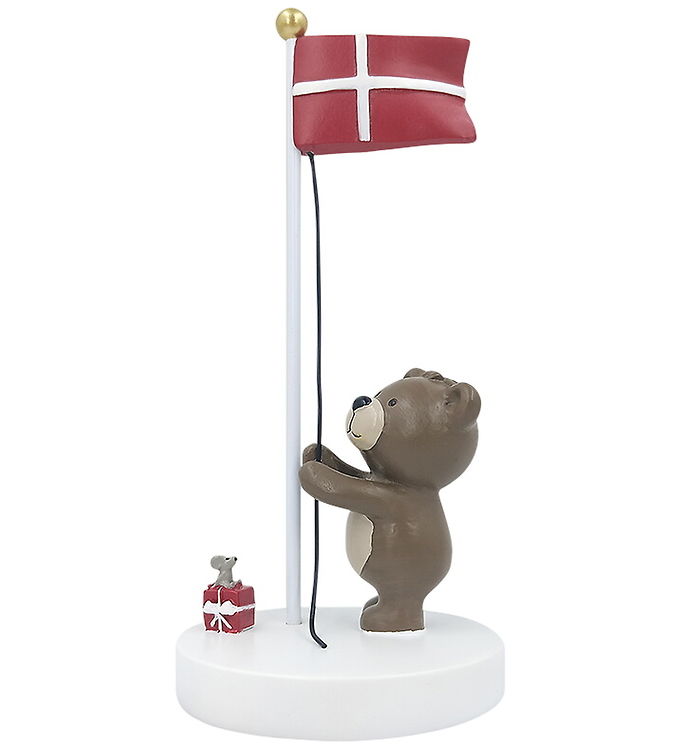 Kids by Friis Bordflag - 14,5 cm - Bamse m. Mus Og Gave