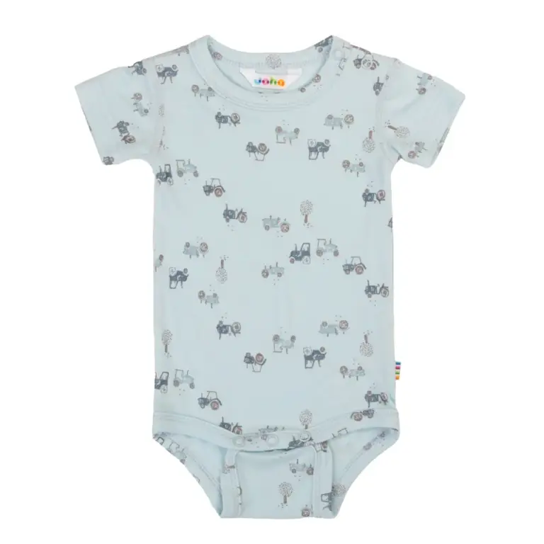 Kortærmet Body - Light blue - 80
