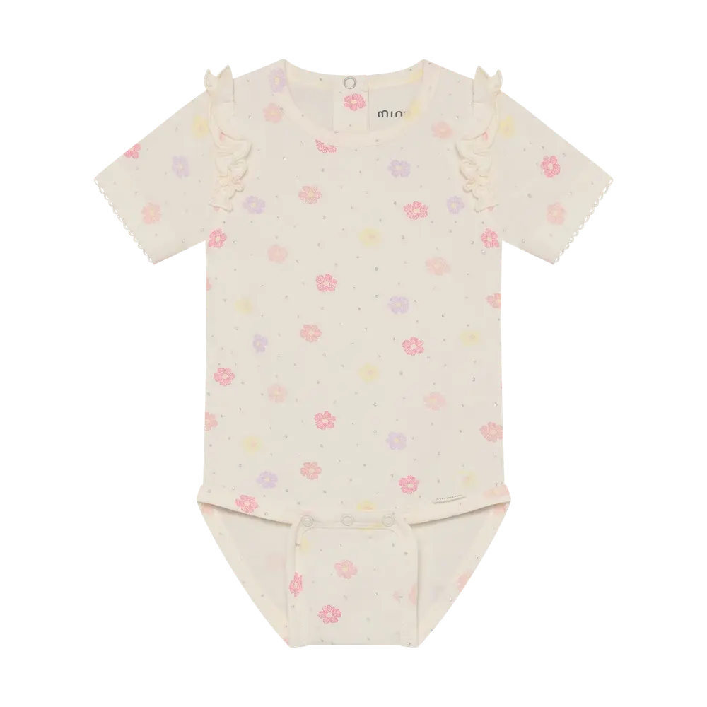 Kortærmet Body m. Print - Vanilla Ice - 68