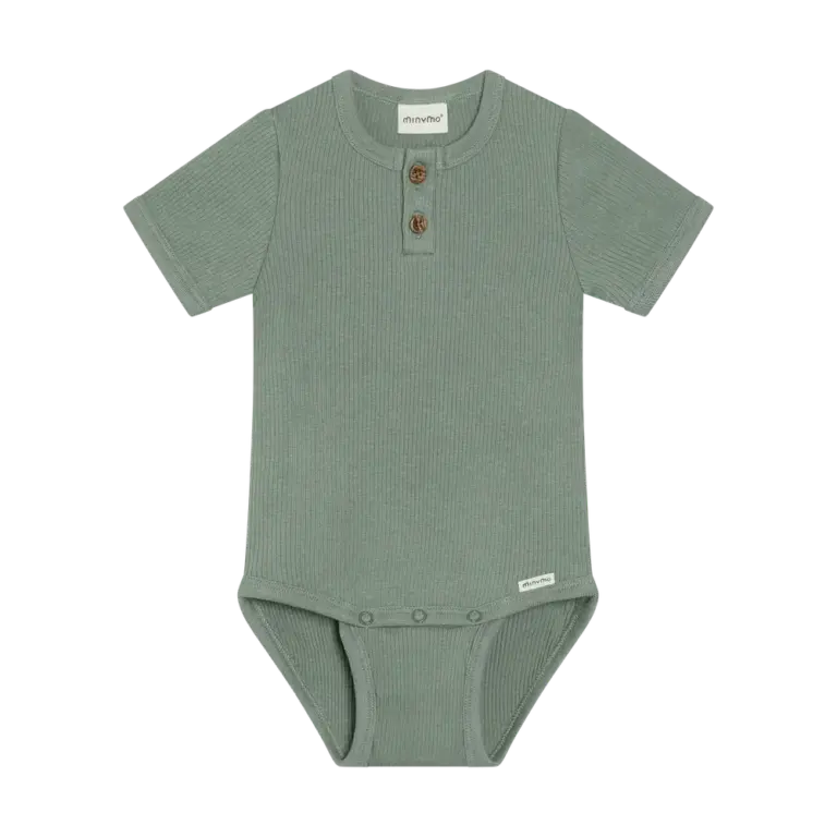 Kortærmet Rib Body - Lily Pad - 68