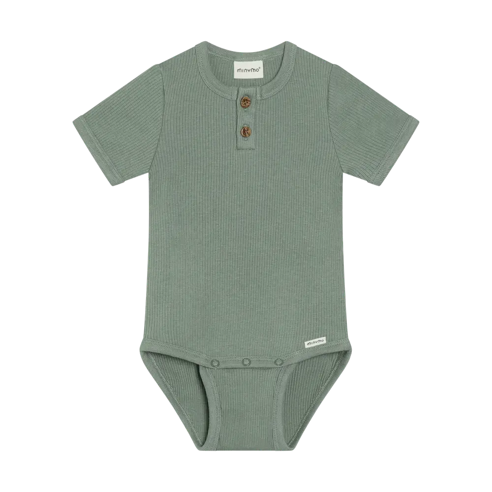 Kortærmet Rib Body - Lily Pad - 68