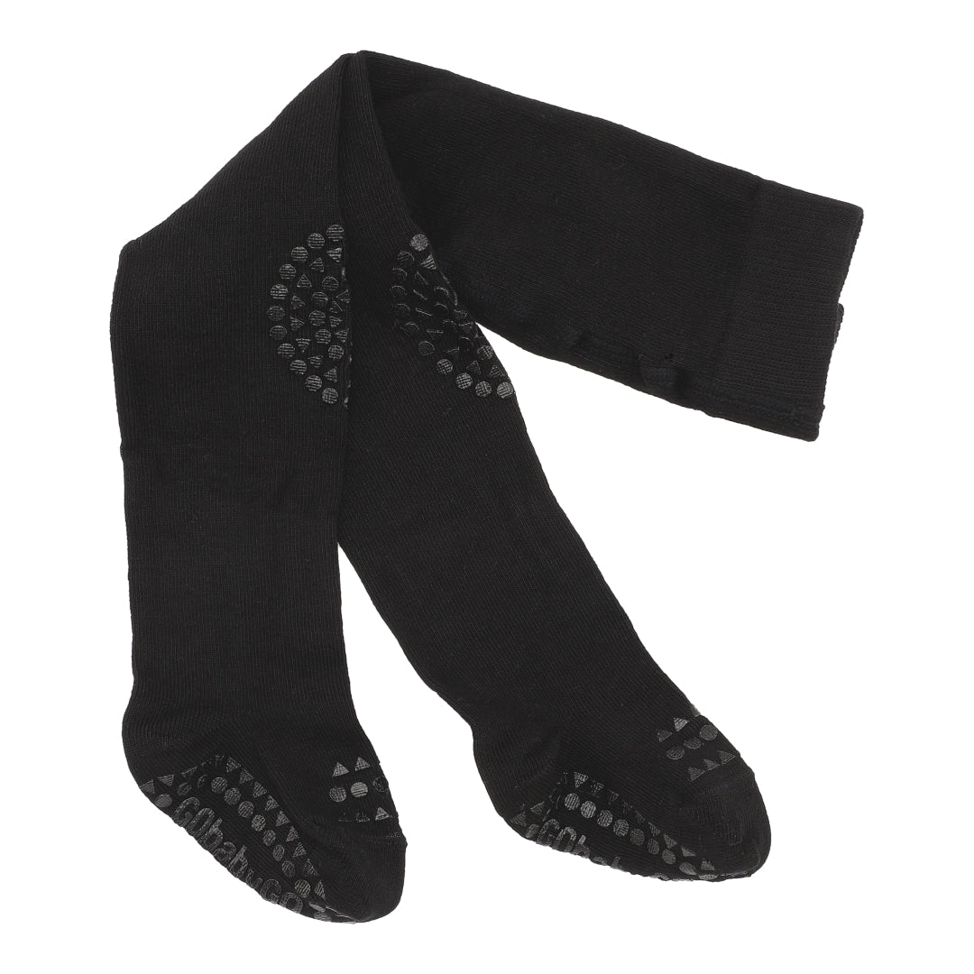Kravle Strømpebukser - Black - 6-12 Mdr.