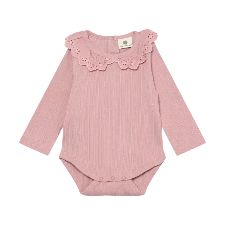 Langærmet Pointelle Body - Zephyr - 62