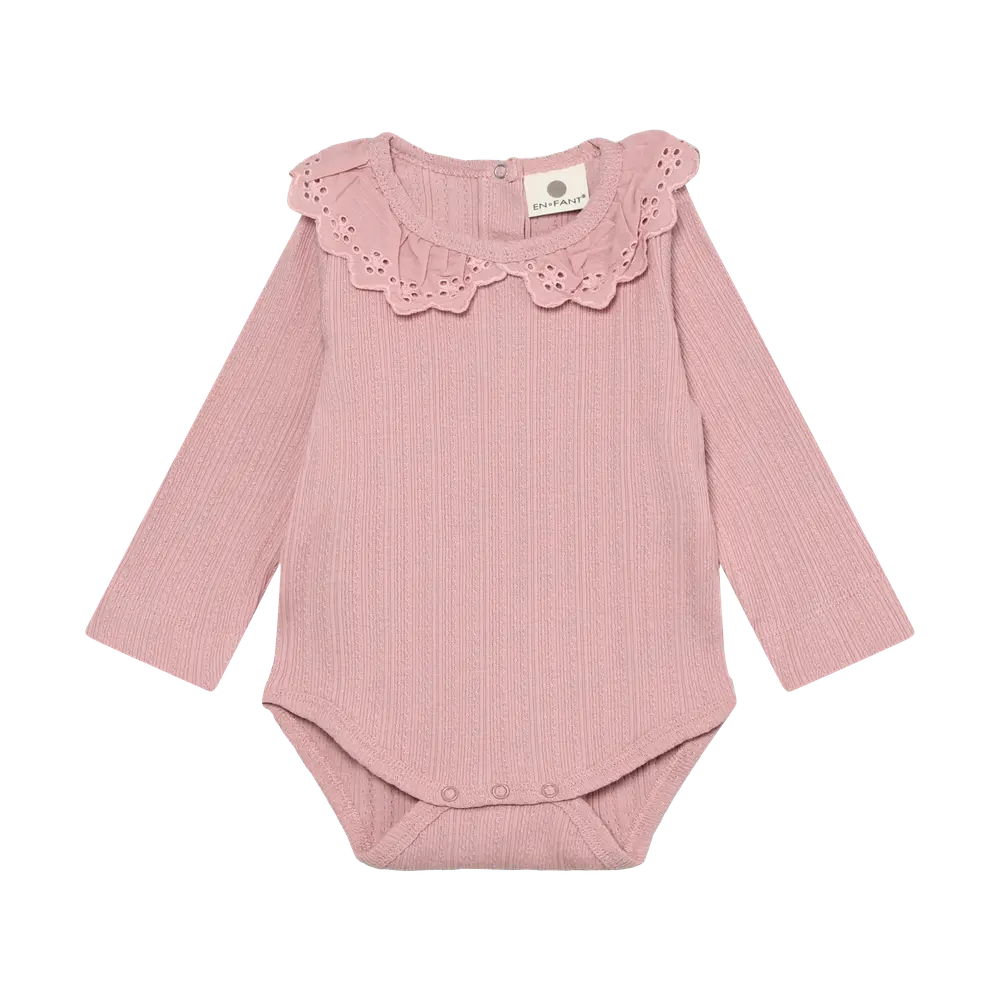Langærmet Pointelle Body - Zephyr - 62