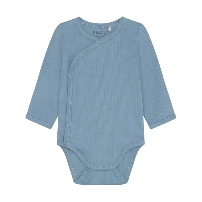Langærmet Wrap Rib Body - Mountain Spring - 62