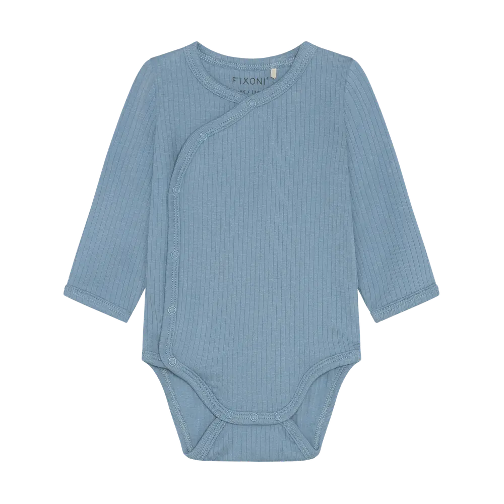 Langærmet Wrap Rib Body - Mountain Spring - 62