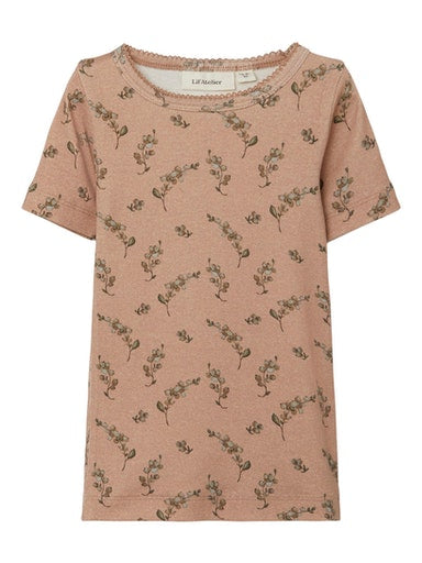 Lil Atelier Blomstret T-shirt Roebuck - 92 cm