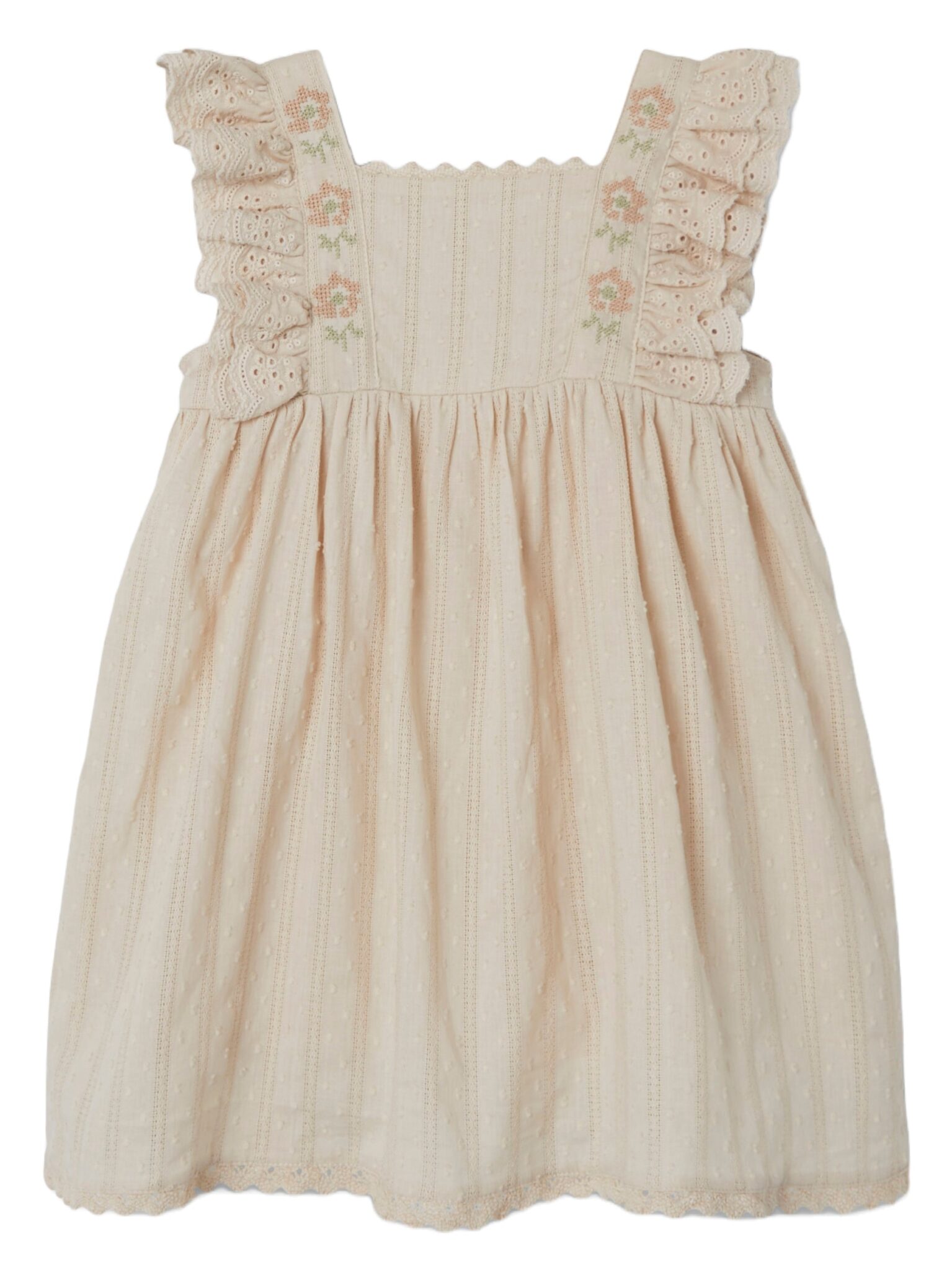 Lil Atelier Fannie Loose Dress - Sandshell - 92 cm