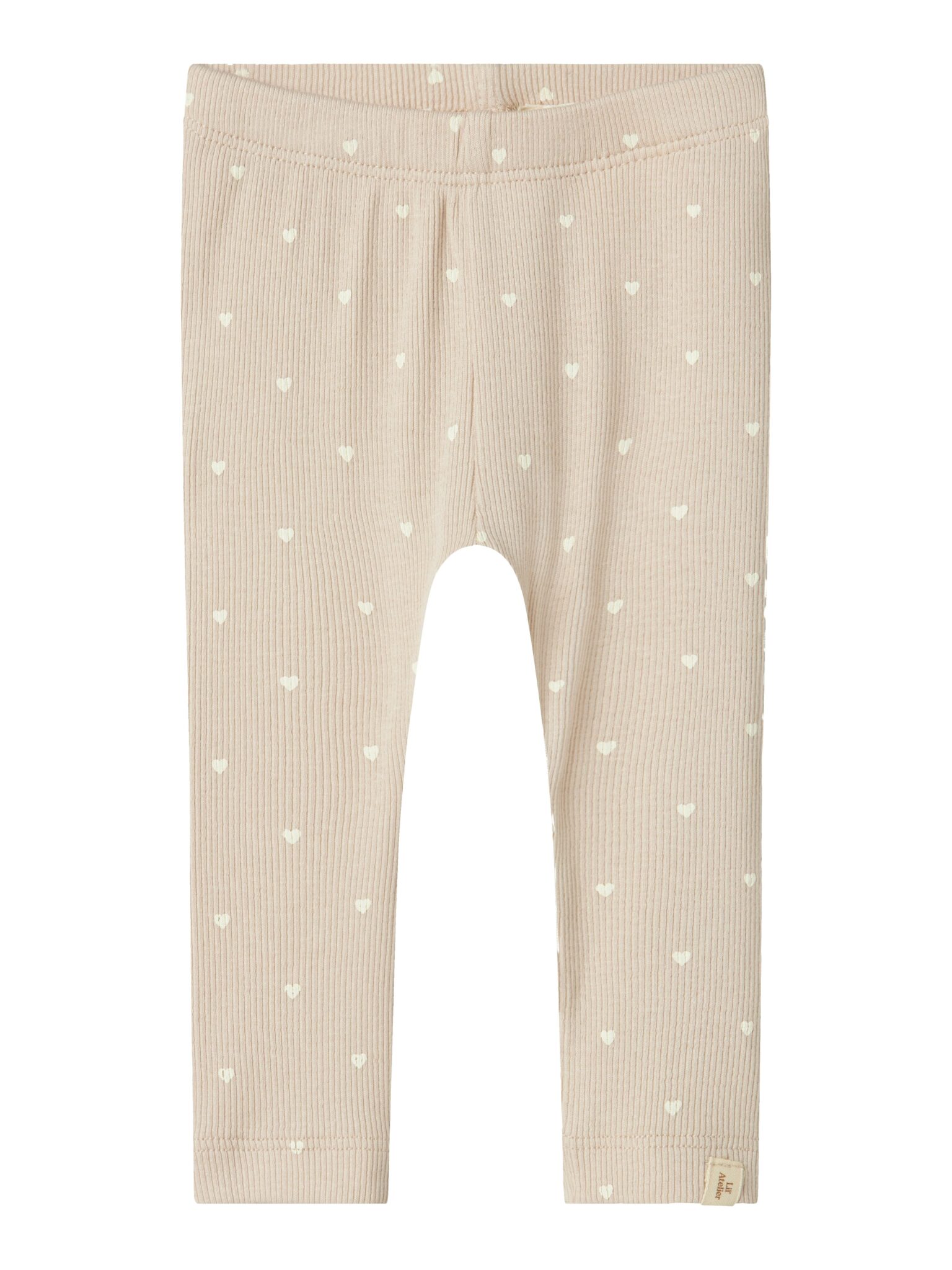 Lil Atelier Gago Leggings - Gray Morn/Heart - 56 cm