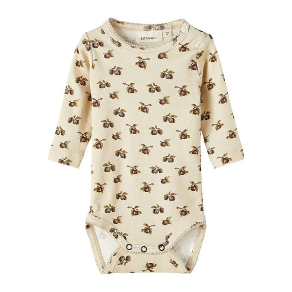 Lil Atelier Gaya Slim LS Body - Fog - 56 cm