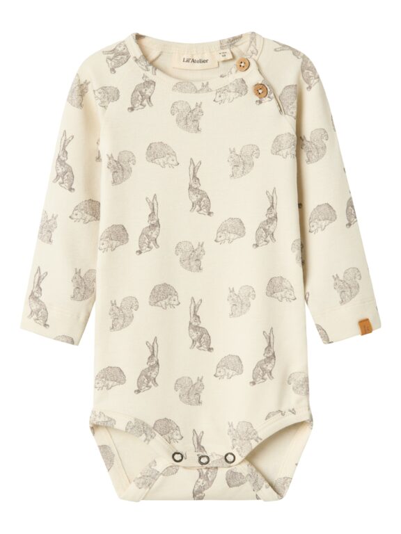 Lil Atelier Geo Asi Slim Body - Turtledove - 56 cm