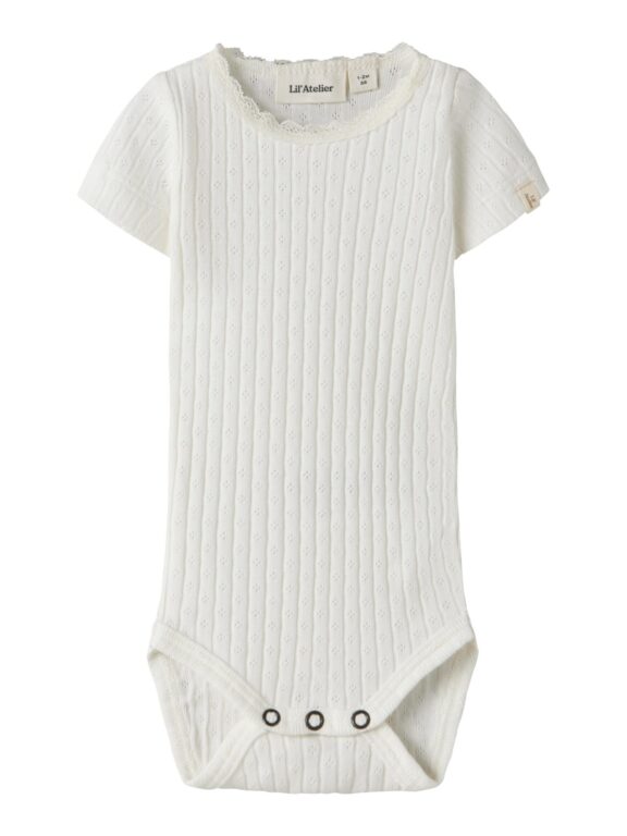 Lil Atelier Haldis SS Slim Body - Coconut Milk - 56 cm